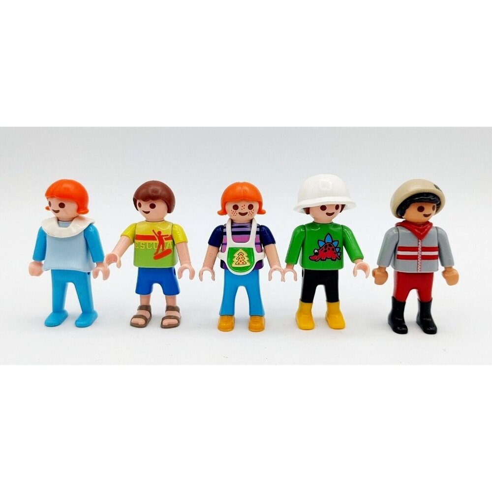 Lot of 5 Playmobil Children Figures